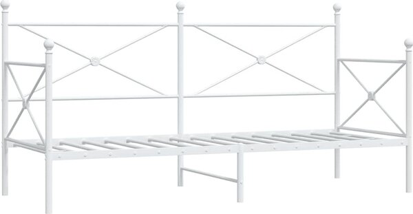 VidaXL Válenda bez matrace 90x200 cm ocel [4104668] Barva: Černá