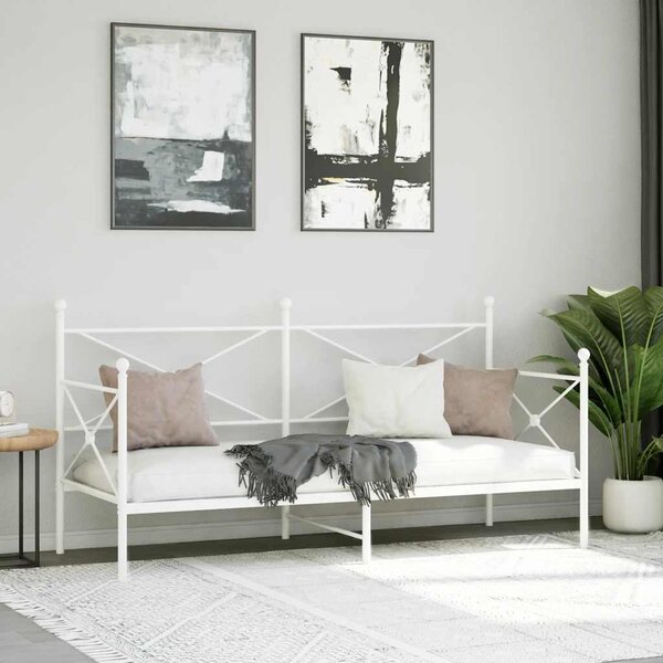 VidaXL Válenda bez matrace 90x200 cm ocel [4104668] Barva: Černá