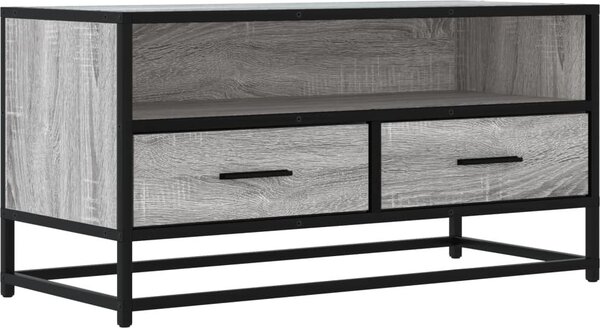 VidaXL TV skříňka 80 x 34,5 x 40 cm kompozitní dřevo a kov [848812] Barva: Černá