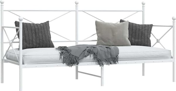 VidaXL Válenda bez matrace 90x200 cm ocel [4104668] Barva: Černá