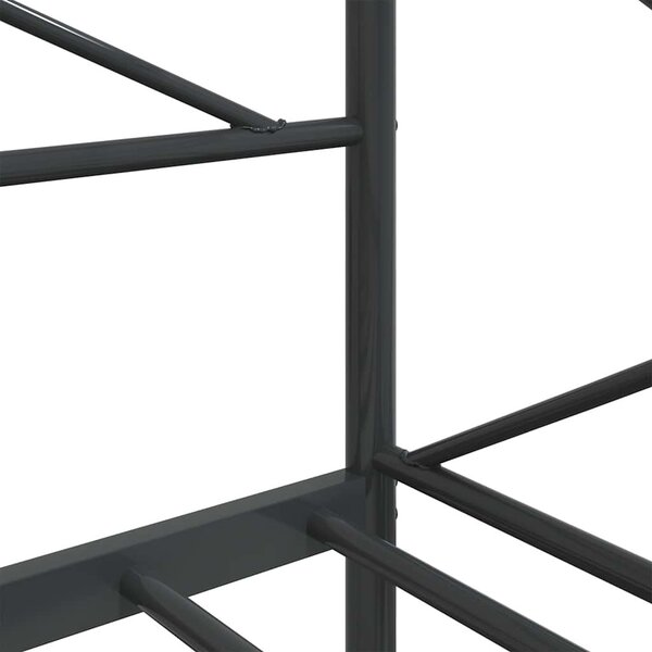 VidaXL Válenda bez matrace 90x200 cm ocel [4104668] Barva: Černá