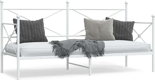 VidaXL Válenda bez matrace 90x200 cm ocel [4104668] Barva: Černá