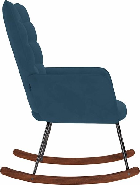 VidaXL Houpací křeslo samet [4016842] Barva: Černá