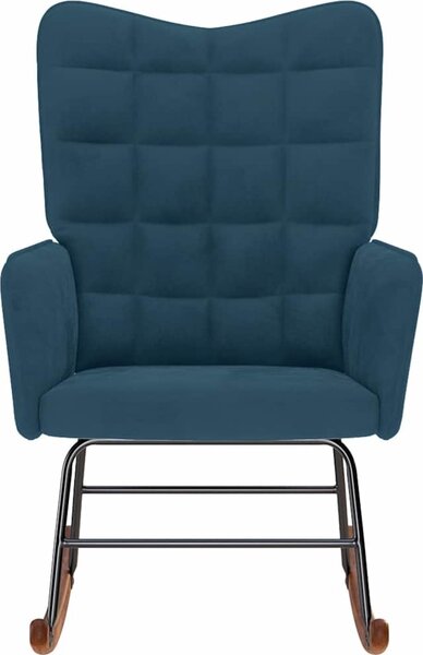 VidaXL Houpací křeslo samet [4016842] Barva: Černá