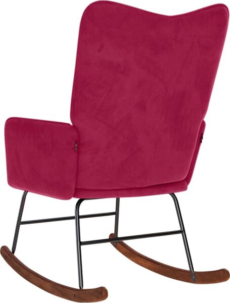 VidaXL Houpací křeslo samet [4016842] Barva: Černá