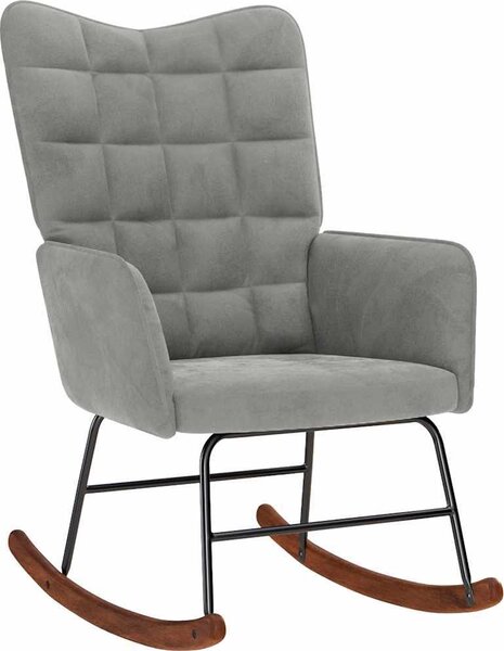 VidaXL Houpací křeslo samet [4016842] Barva: Černá