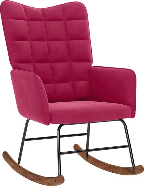 VidaXL Houpací křeslo samet [4016842] Barva: Černá