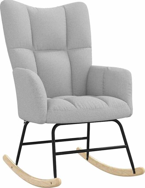 VidaXL Houpací křeslo textil [4016788] Barva: Obláčkově šedá