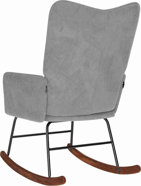 VidaXL Houpací křeslo samet [4016842] Barva: Černá
