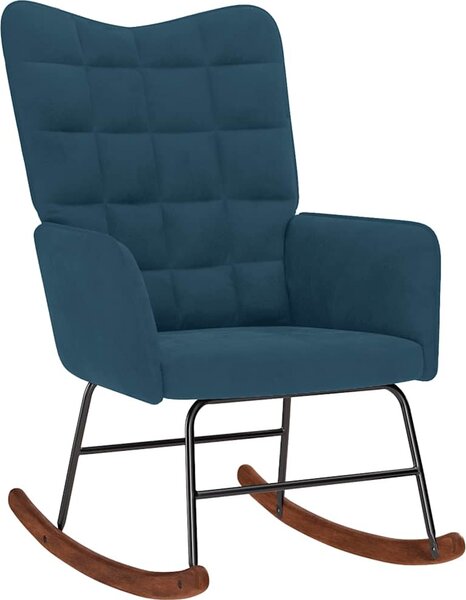 VidaXL Houpací křeslo samet [4016842] Barva: Černá
