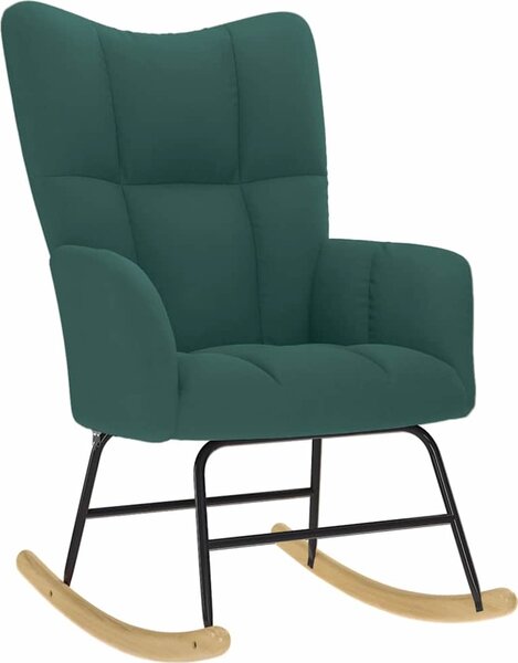 VidaXL Houpací křeslo textil [4016788] Barva: Tmavě zelená