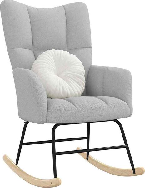 VidaXL Houpací křeslo textil [4016788] Barva: Obláčkově šedá
