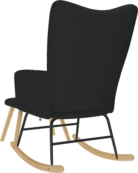 VidaXL Houpací křeslo s podnožkou textil [4016802] Barva: Modrá