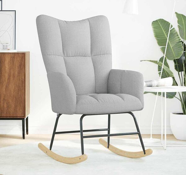 VidaXL Houpací křeslo textil [4016788] Barva: Obláčkově šedá