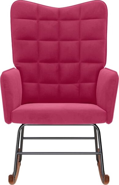 VidaXL Houpací křeslo samet [4016842] Barva: Černá