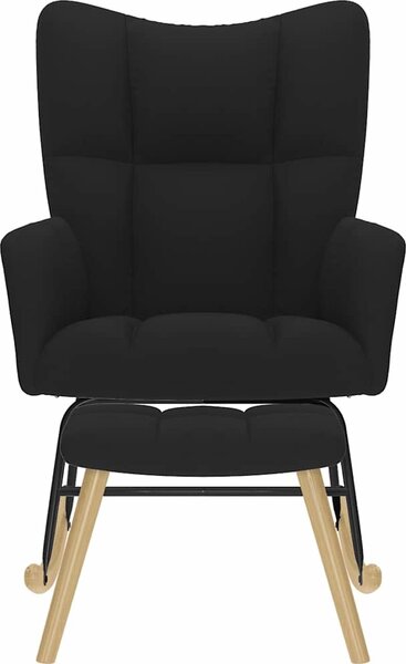 VidaXL Houpací křeslo s podnožkou textil [4016802] Barva: Modrá