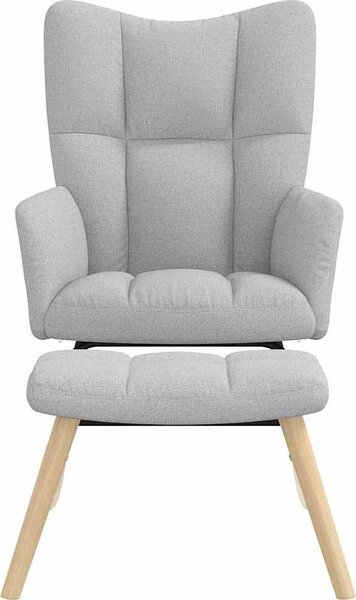 VidaXL Houpací křeslo s podnožkou textil [4016802] Barva: Modrá