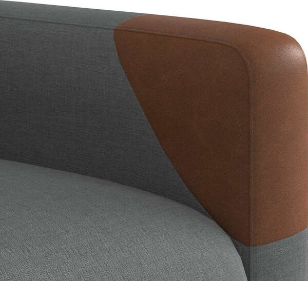 VidaXL Polohovací křeslo textil [4104812] Barva: Hnědá