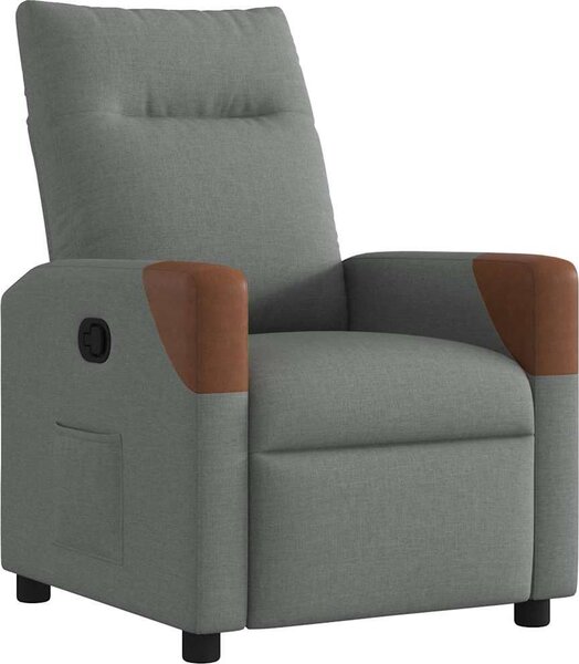 VidaXL Polohovací křeslo textil [4104812] Barva: Hnědá