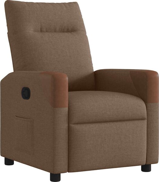 VidaXL Polohovací křeslo textil [4104812] Barva: Hnědá