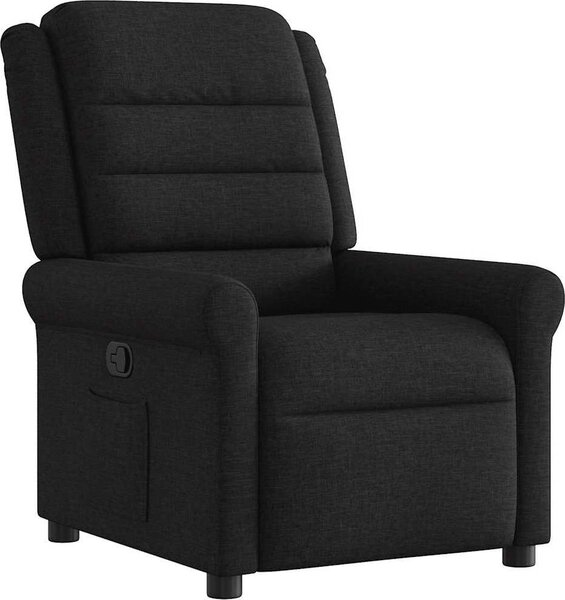 VidaXL Polohovací křeslo textil [4015638] Barva: Černá
