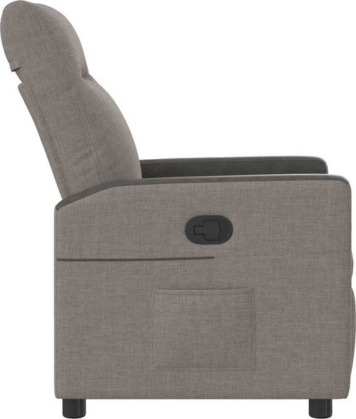 VidaXL Polohovací křeslo textil [4104830] Barva: Hnědá