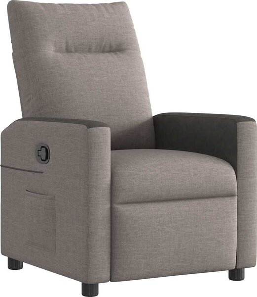 VidaXL Polohovací křeslo textil [4104830] Barva: Hnědá