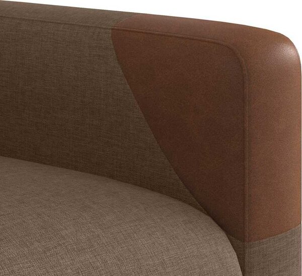 VidaXL Polohovací křeslo textil [4104812] Barva: Hnědá