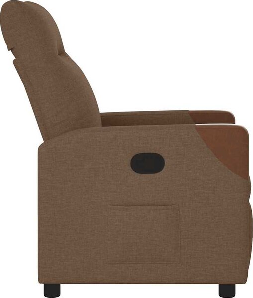 VidaXL Polohovací křeslo textil [4104812] Barva: Hnědá