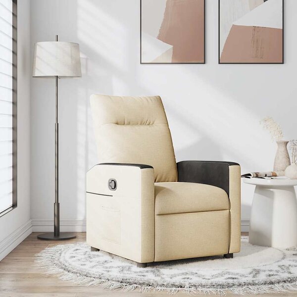 VidaXL Polohovací křeslo textil [4104830] Barva: Hnědá