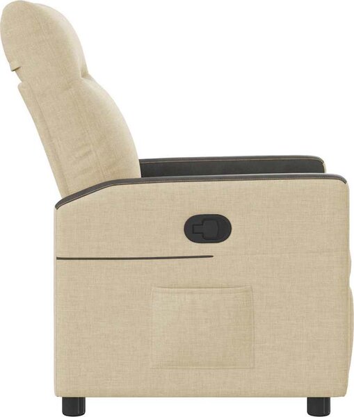 VidaXL Polohovací křeslo textil [4104830] Barva: Hnědá