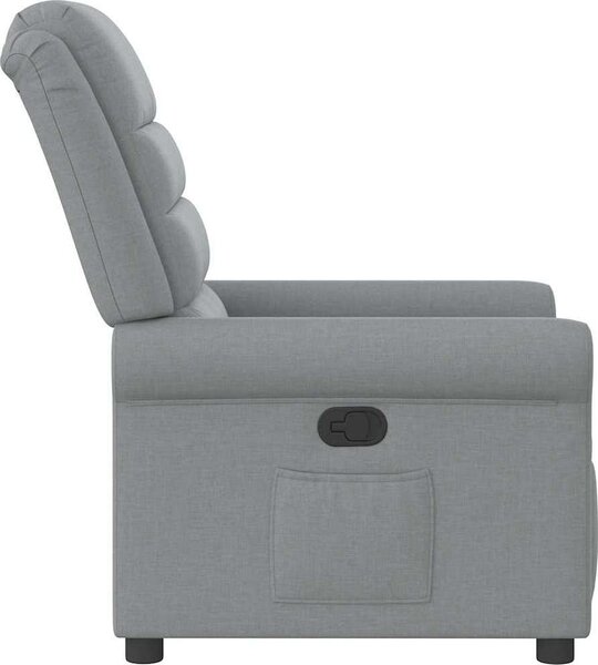 VidaXL Polohovací křeslo textil [4015638] Barva: Černá