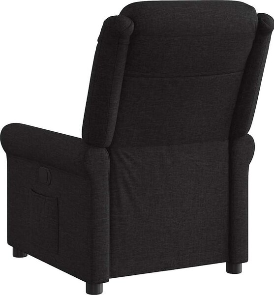 VidaXL Polohovací křeslo textil [4015638] Barva: Černá