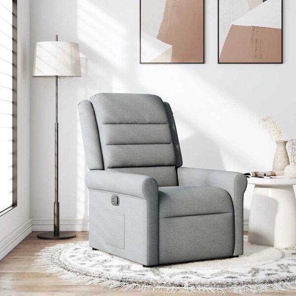 VidaXL Polohovací křeslo textil [4015638] Barva: Černá