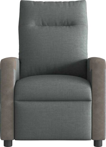 VidaXL Masážní polohovací křeslo textil [4104843] Barva: Tmavě šedá