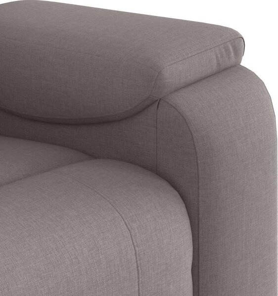VidaXL Masážní polohovací křeslo textil [4015697] Barva: světle šedá