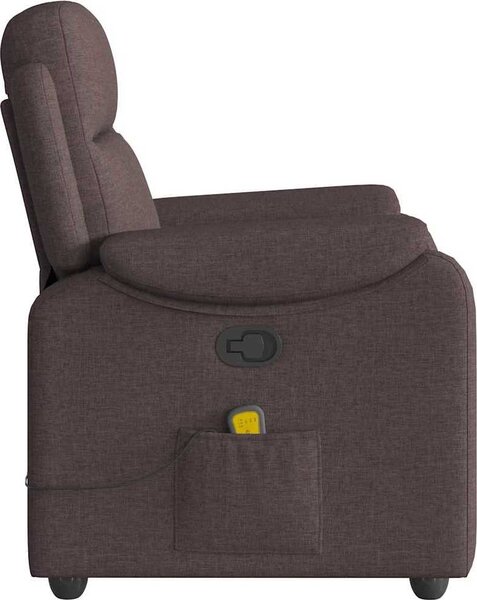 VidaXL Masážní polohovací křeslo textil [4015697] Barva: světle šedá
