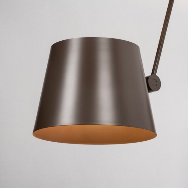 Nástěnné designové svítidlo s ramenem Snap Fosca Brown (LMD)