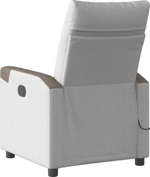 VidaXL Masážní polohovací křeslo textil [4104843] Barva: Tmavě šedá