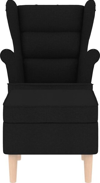 VidaXL Křeslo s podnožkou textil [3307991] Barva: krémová