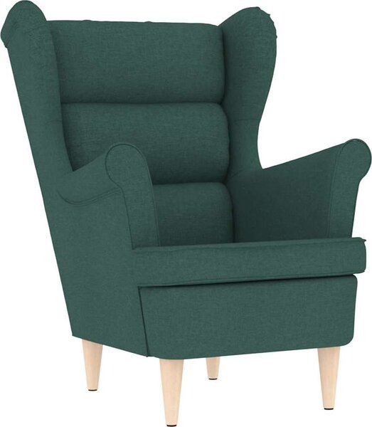 VidaXL Křeslo s podnožkou textil [3307991] Barva: krémová