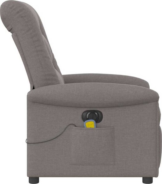 VidaXL Elektrické masážní polohovací křeslo textil [3303248] Barva: Hnědá