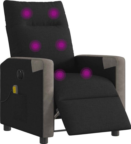 VidaXL Elektrické masážní polohovací křeslo textil [3324085] Barva: světle šedá