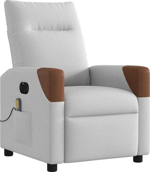 VidaXL Elektrické masážní polohovací křeslo textil [3323997] Barva: Černá