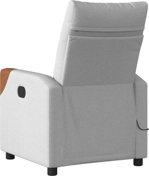 VidaXL Elektrické masážní polohovací křeslo textil [3323997] Barva: Černá