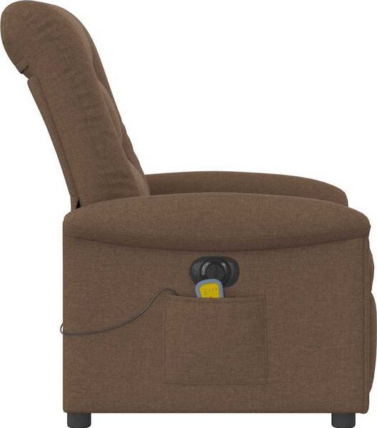 VidaXL Elektrické masážní polohovací křeslo textil [3303248] Barva: Hnědá