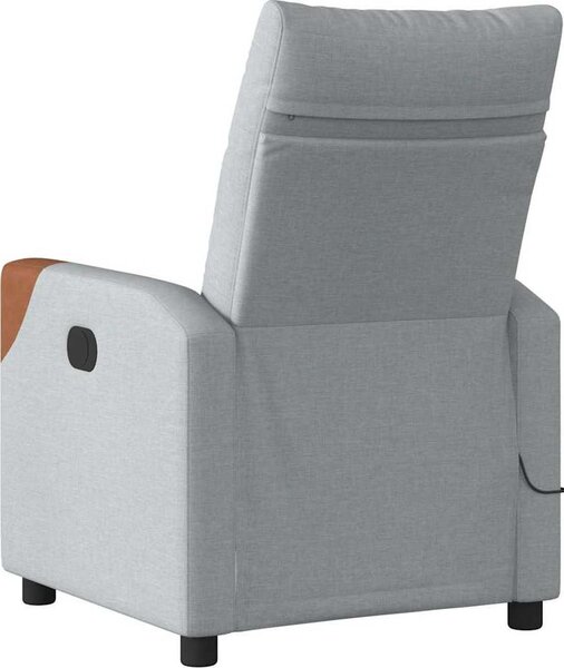 VidaXL Elektrické masážní polohovací křeslo textil [3323997] Barva: Černá