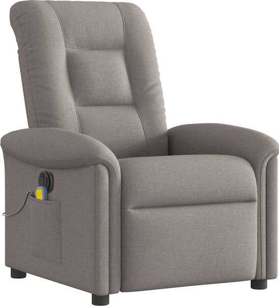 VidaXL Elektrické masážní polohovací křeslo textil [3303248] Barva: Hnědá