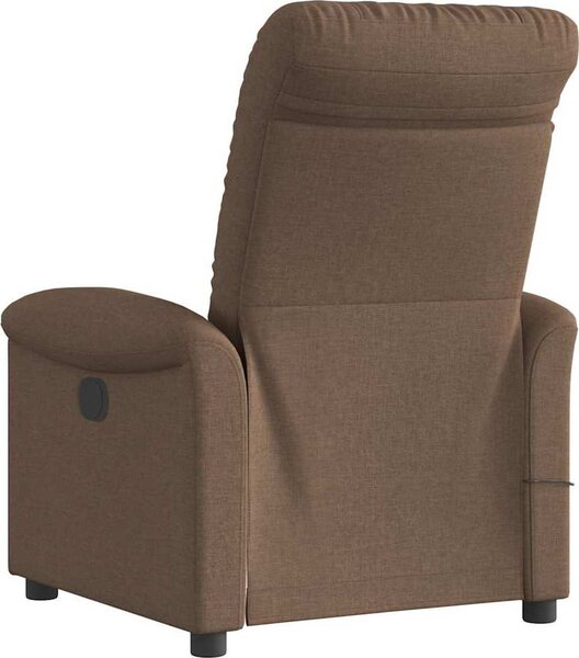 VidaXL Elektrické masážní polohovací křeslo textil [3303248] Barva: Hnědá