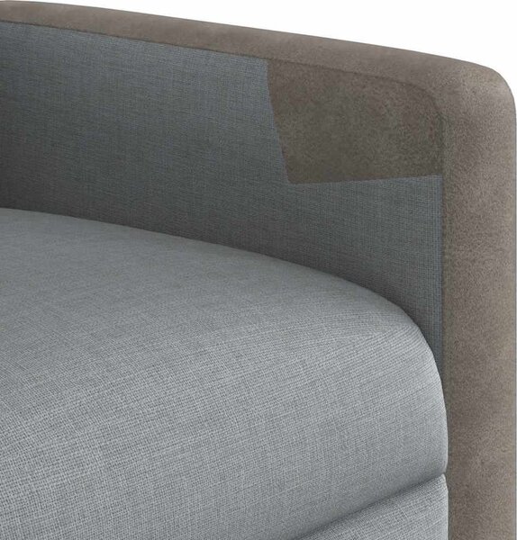 VidaXL Elektrické masážní polohovací křeslo textil [3324085] Barva: světle šedá